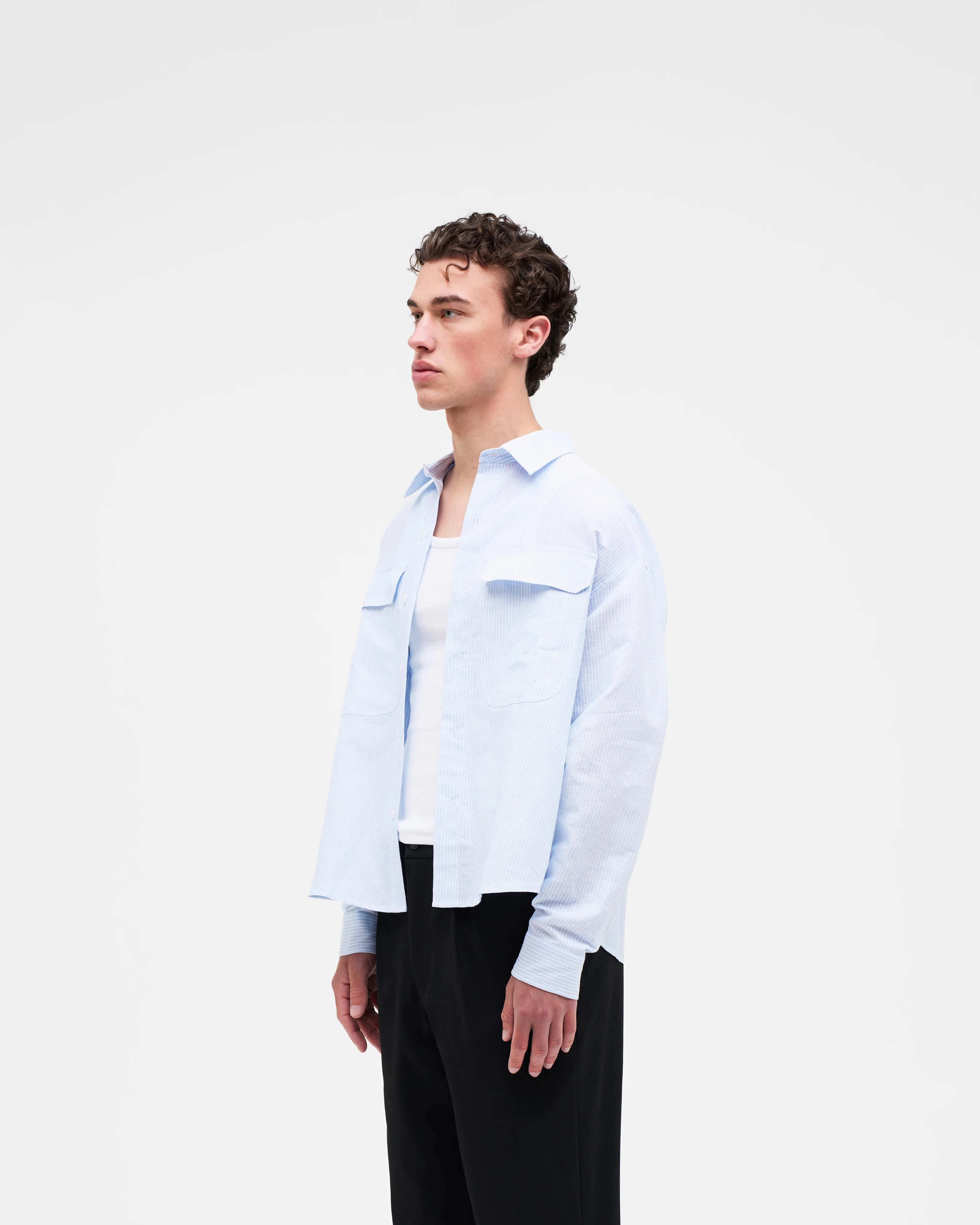 BOX LINEN SHIRT - Image 3