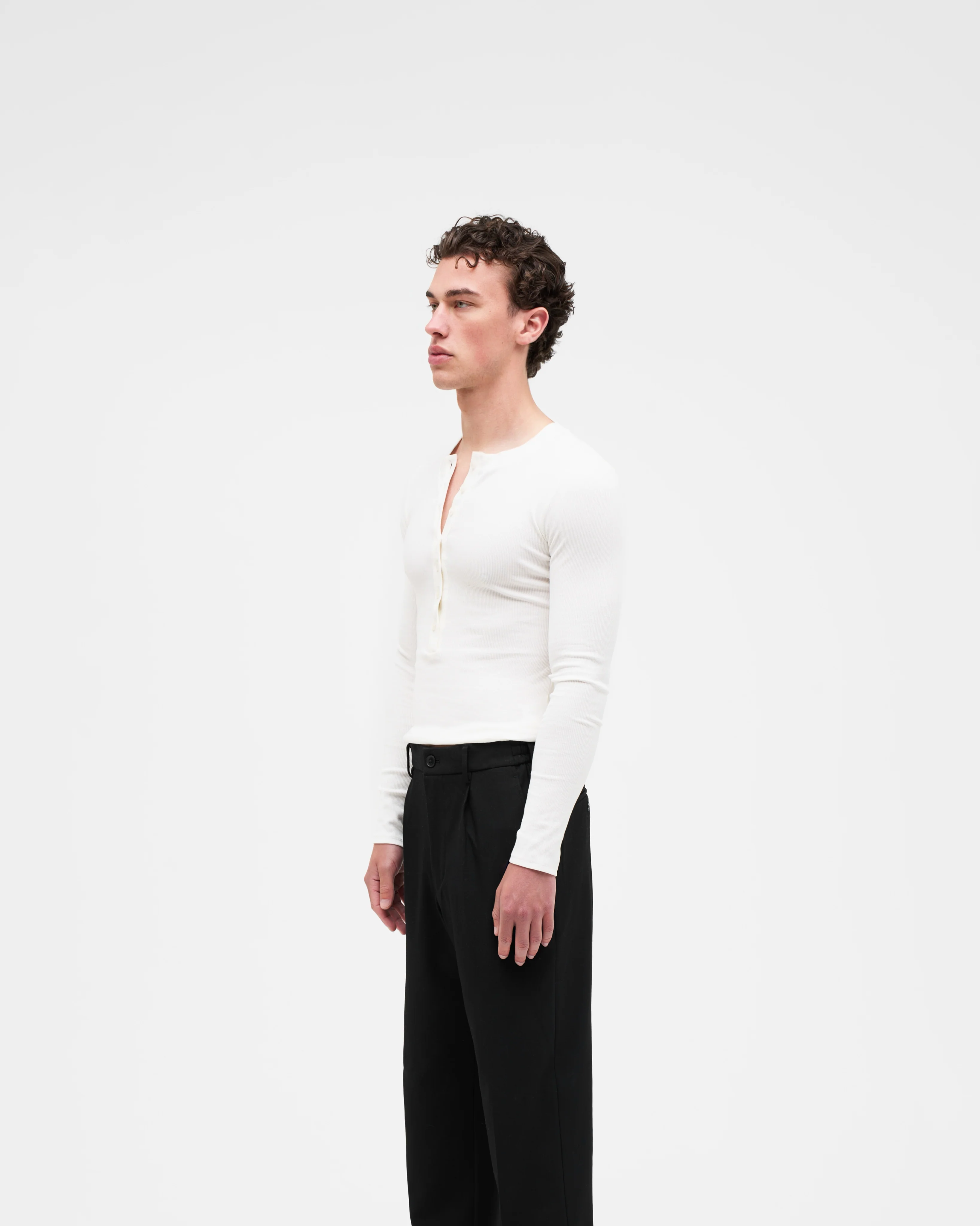 BUTTON DOWN HENLEY - Image 3